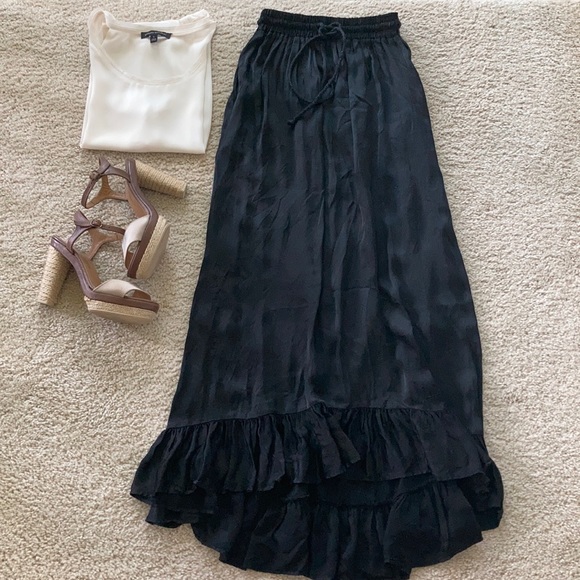 Zara Dresses & Skirts - Zara Woman Black Hi Lo Maxi Skirt